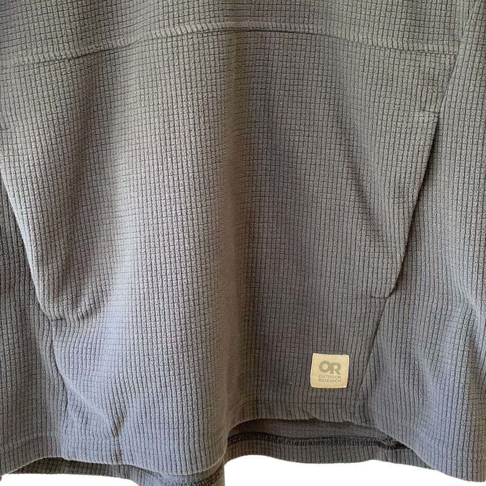 Outdoor Research Women’s Trail Mix Snap Pullover in Naval Blue - Picture 6 of 14